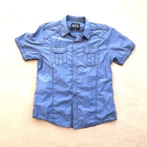 Buckle Black Men’s Short Sleeve Shirt Athletic Fit Sz Large